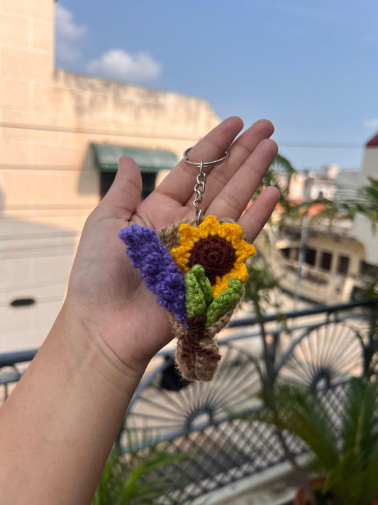 Crochet Bouquet Keychain Phoolwala Store