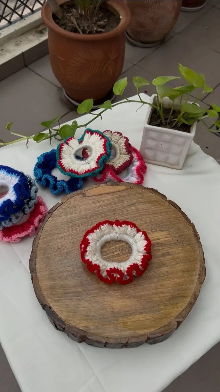 Handmade Crochet Scrunchies Phoolwala Store