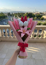 Blossom Blush Handmade Crochet Flower Bouquet