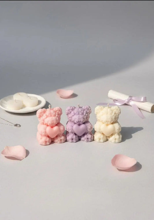 Sweetheart Teddy Candle Phoolwala Store