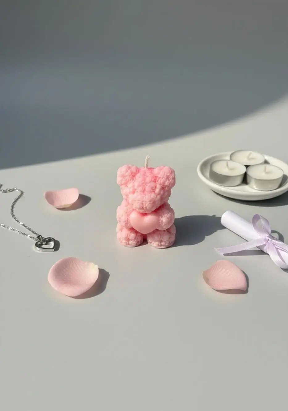 Sweetheart Teddy Candle Phoolwala Store