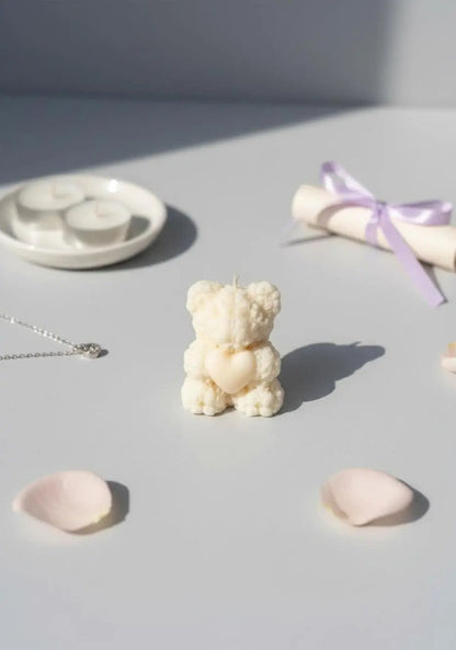 Sweetheart Teddy Candle Phoolwala Store