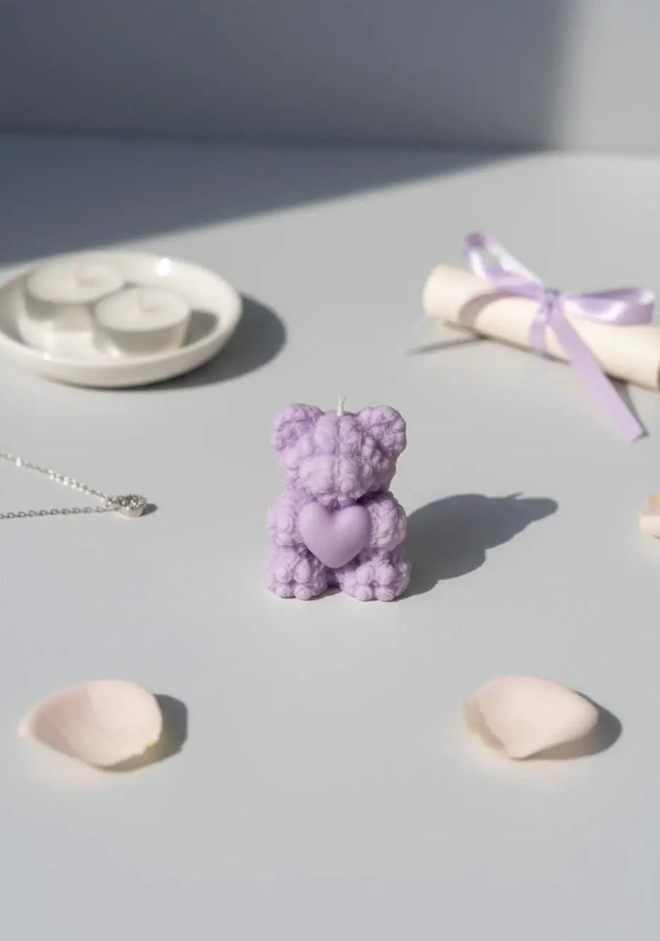 Sweetheart Teddy Candle Phoolwala Store