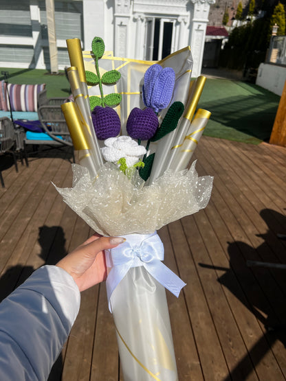 Purple petal bouquet