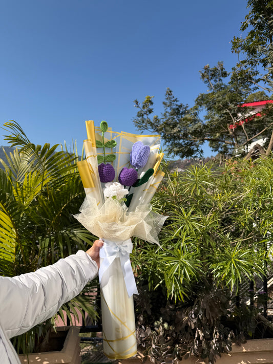 Purple petal bouquet