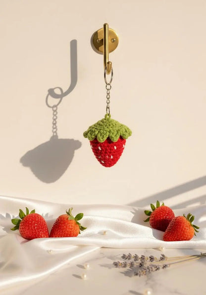 Berry Cute Handmade Strawberry Keychain Phoolwala Store