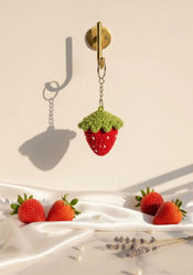 Berry Cute Handmade Strawberry Keychain