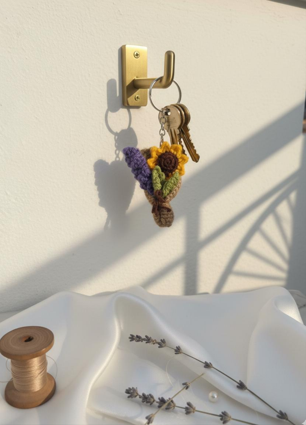 Crochet Bouquet Keychain Phoolwala Store