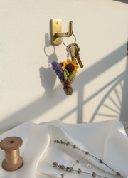 Crochet Bouquet Keychain