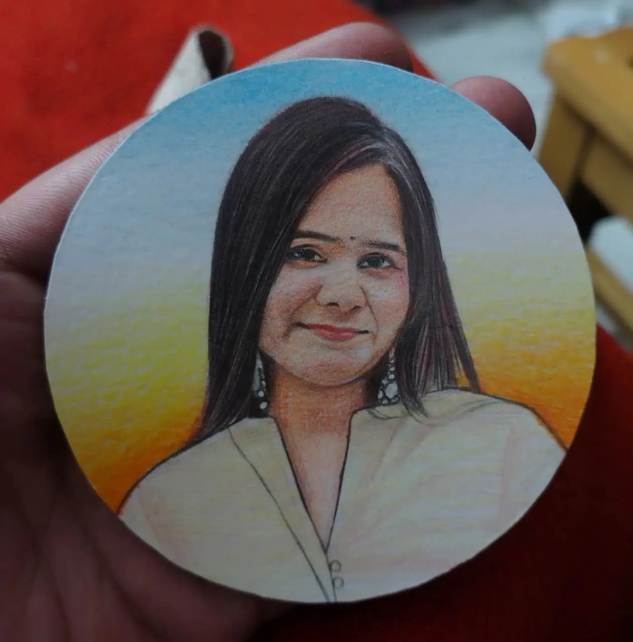 Custom Handmade Portrait Fridge Magnet Phoolwala Store