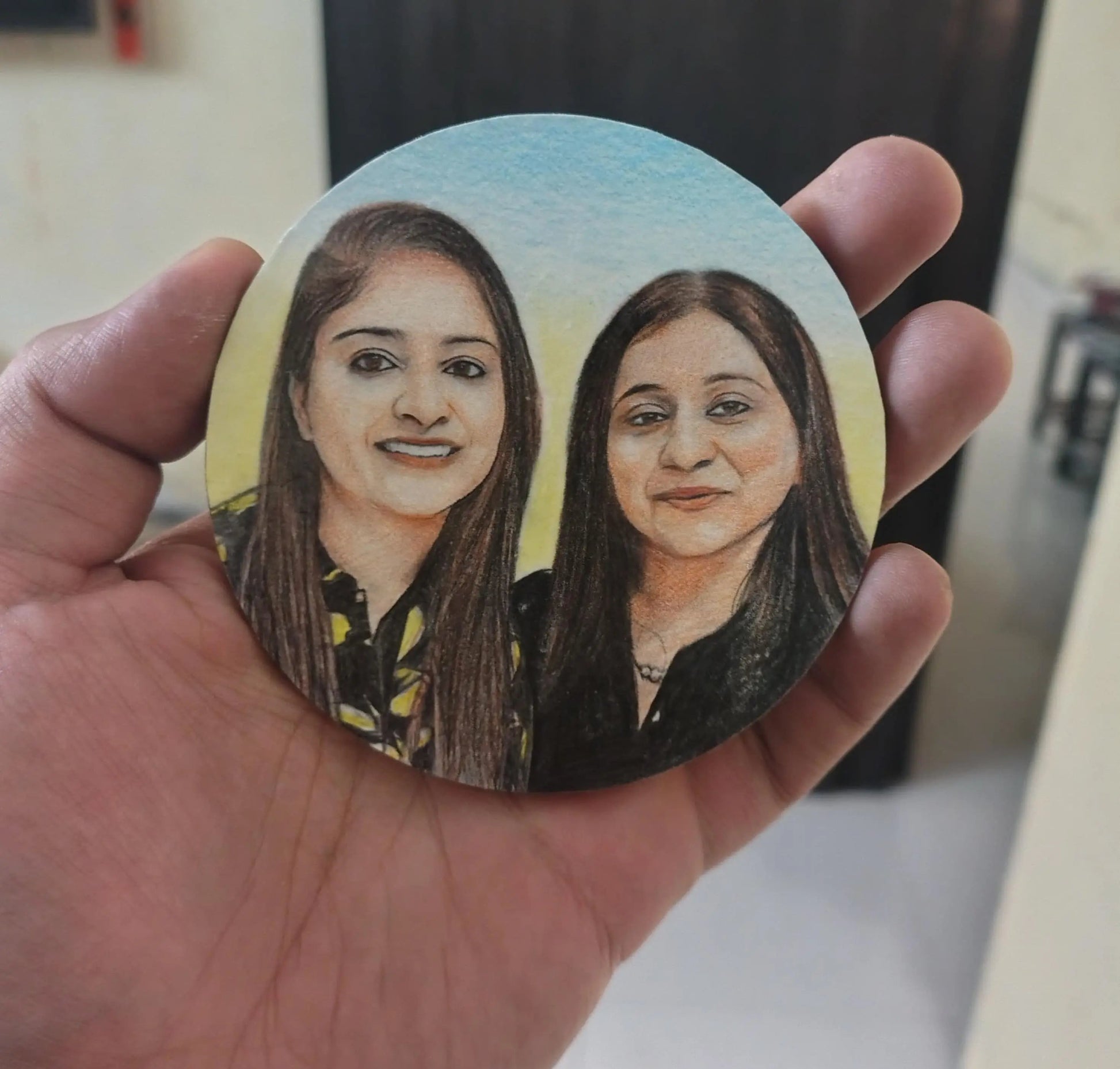 Custom Handmade Portrait Fridge Magnet Phoolwala Store