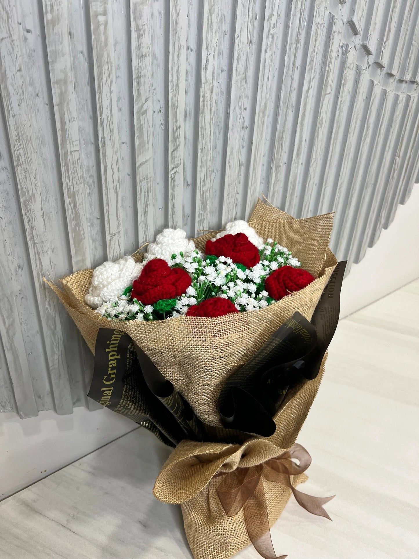 Vintage Rose Whisper Bouquet Handmade Crochet Phoolwala Store