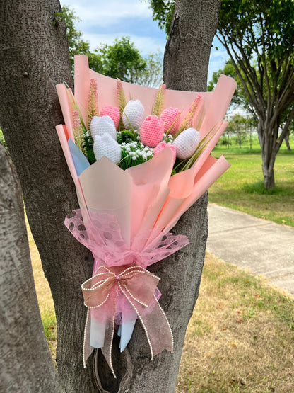 Tulip Trail Handmade Crochet Flower Bouquet Phoolwala Store