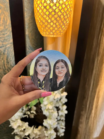 Custom Handmade Portrait Fridge Magnet Phoolwala Store