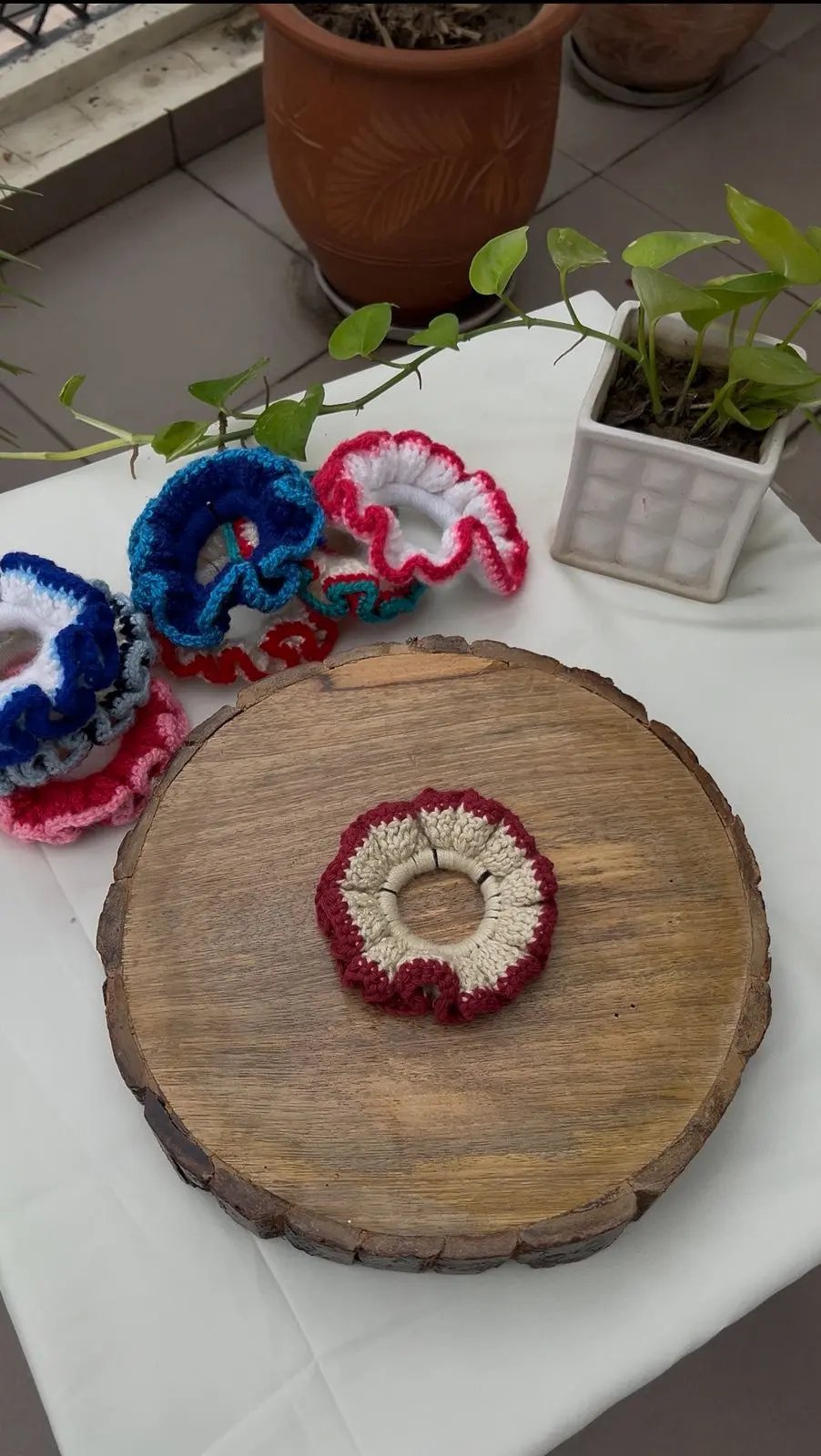 Handmade Crochet Scrunchies Phoolwala Store