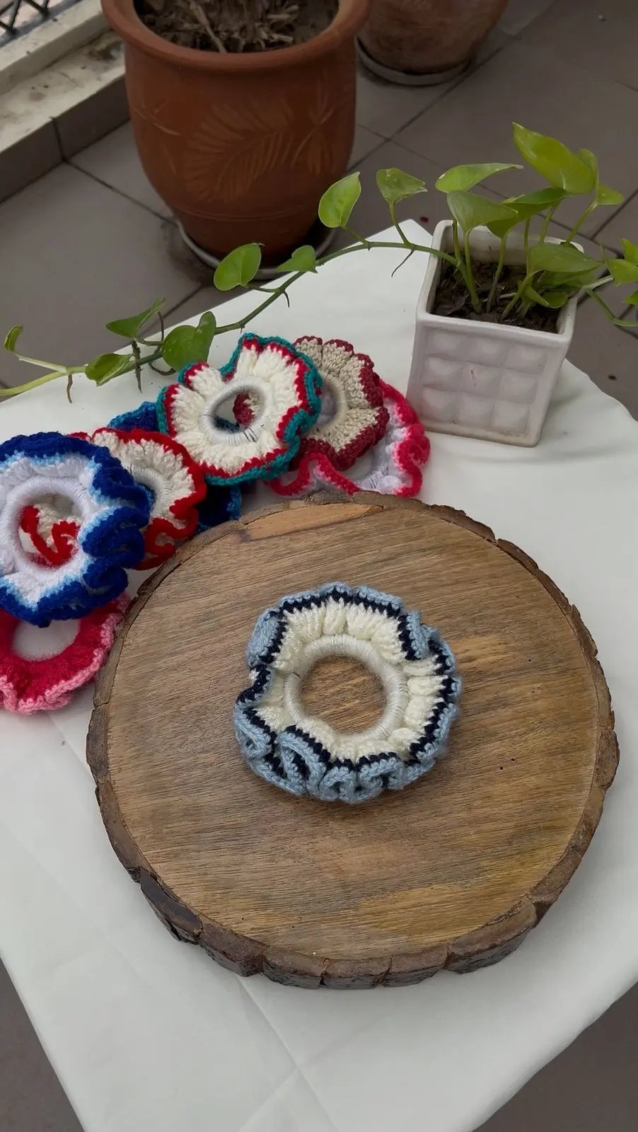 Handmade Crochet Scrunchies Phoolwala Store