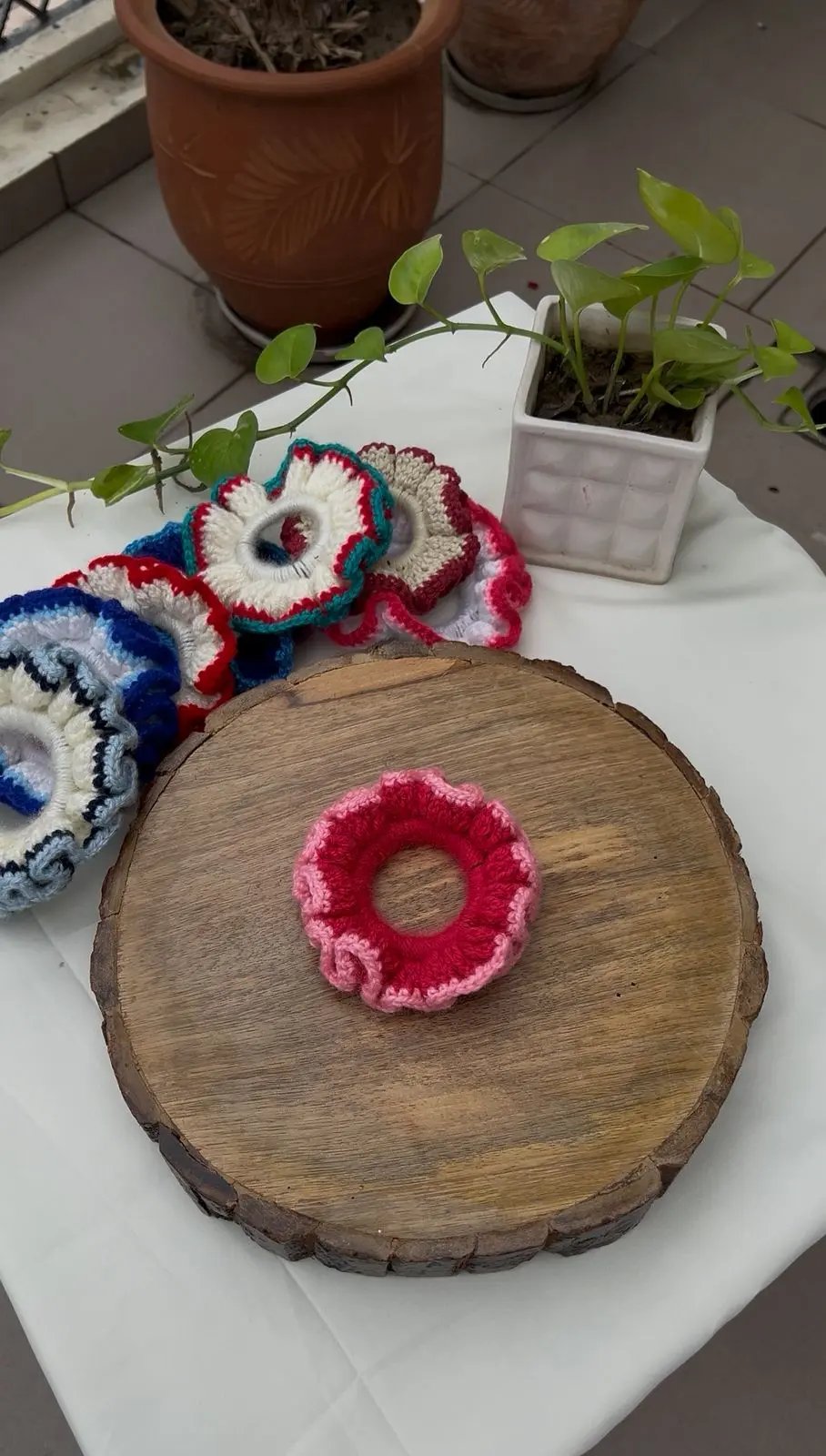 Handmade Crochet Scrunchies Phoolwala Store